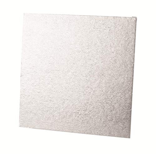 Tala - Base Cuadrada para Tartas (25 cm), Color Plateado