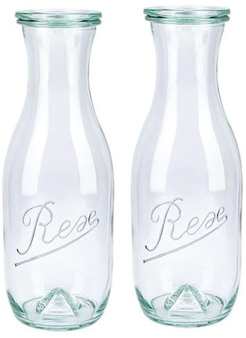 Weck 2 x Pyramidenflasche Rex Wasser Karaffe Wasserenergetisierung