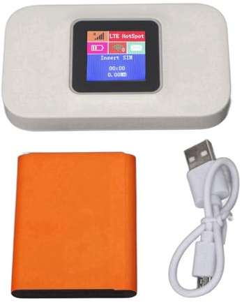 5G WiFi Router 300Mbps Portable Wireless Hotspot with SIM Card Slot, Mini Smart Travel Router for Home Office, USB Powered 4G LTE Mobile Internet Hub for Phone Laptop PC TV, ABS