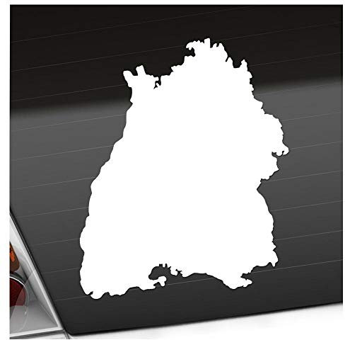 hauptsachebeklebt Kiwistar - Autoaufkleber - Baden - Württemberg Silhouette Heckscheibe Auto Aufkleber wetterfest für Kfz LKW Mofa Truck - Sticker außen selbstklebend Tuning Zubehör für Fenster