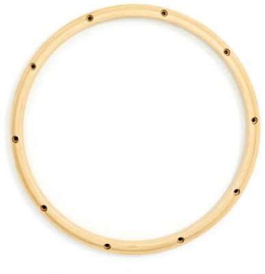 Gibraltar 14 10-Lug Batter Side Drum Hoop, Contoured Maple Wood Design for Vintage Look & Warm Fat Tone, Adds Powerful Rimshot Attack & Expressive Snare Response (SC-1410WTT)