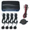 Black Rear Car Parking Reversing with 4 Sensor Buzzer Mini box Kit