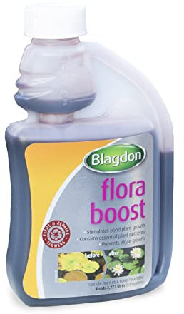 Blagdon Flora Boost Pond Plant Food Fertilizer, Stimulates Growth & Flowers, Prevents Algae Growth, 250ml, Treats 2,273 Litres