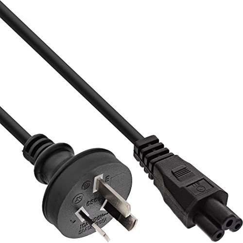 InLine 16656J Netzkabel für Notebook, Argentinien/Australien, 3pol Kupplung, 2m