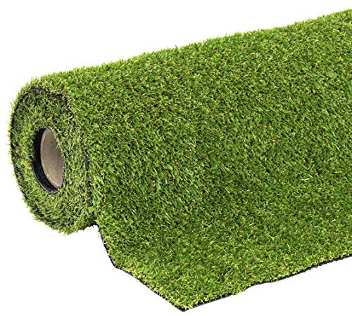 Windhager Kunstrasen YORK Rasenteppich 100 x 400 cm wasserdurchlässig mit Drainagefunktion für Balkon und Terrasse, UV-beständig, Florhöhe 20 mm , 06710