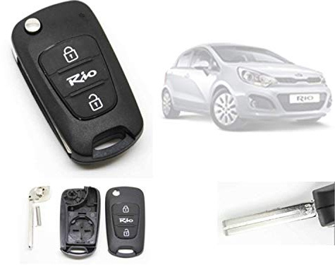 Kia Rio Ersatz für 2/3 Taste Entfernte Schlüsselanhänger Gehäuse Hülle