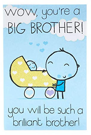 Big Brother Card - Big Brother Card for New Baby - Congratulations Big Brother
