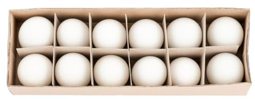 NaDeco Enteneier Natur 12 Stück, ausgeblasen und gereinigt | Dekoeier | Ostereier | Ostereier zum Bemalen | Echte ausgeblasene Enteneier | Enten Ei | Osterdekoration