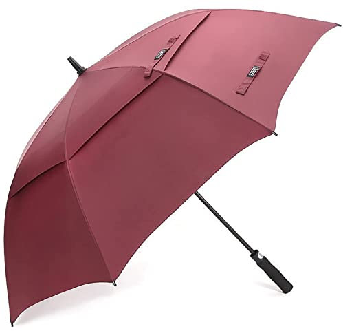 G4Free 62 Inch Regenschirm Groß Stockschirm Sturmfest Golf Schirme Automatik Regenschirm XXL für Herren Damen Doppelt Überdachung Belüftet