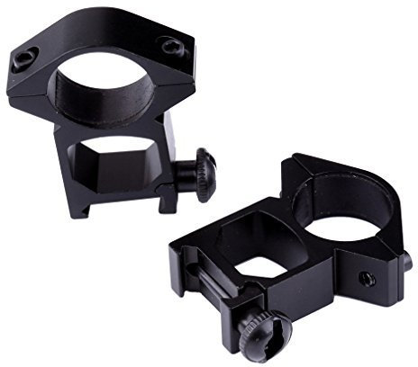 FIRE WOLF High Profile Durchsichtig 25.4mm Scope Ringe 21mm Picatinny Weber-Schienen-Montage (2 Stück)