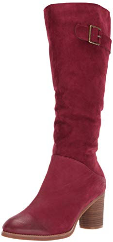 SoftWalk Damen Knox modischer Stiefel, dunkelrot, 40.5 EU Schmal