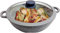 EURONOVITA' SRL ITALY Padella,Griglia,Tegame Wok con Manici e Coperchio in Silicone 32 cm Padella Pietra Stone vulcanica Rivestimento in Pietra,Fondo induzione EN-224382