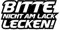 HR-WERBEDESIGN 1x Bitte Nicht am Lack lecken! 20cm Aufkleber OEM JDM Dub Tuning Auto Sticker