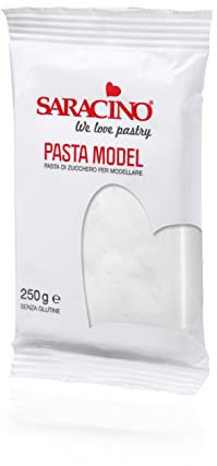 Saracino Zuckerpaste Model Weiß Für Modellierung 250 g Glutenfrei Made In Italy