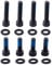 Inzopo 8pcs Sturdy Steel Screws Gasket Disc Brake Caliper Bolts Washers for Mountain MTB Bike