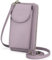 S-ZONE PU Leather RFID Blocking Crossbody Cell Phone Bag for 6.7 Inch Cellphone Women Leather RFID Blocking Wallet Purses with Credit Card Slots