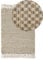 Geflochtener Teppich aus Jute und Baumwolle mit Fransen rechteckig 50 x 80 cm beige Zerdali