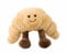 LAARNT 22 cm Kreative Simulation Smile Croissant Plüsch Puppe Party Dekorationen Beschäftigung Puppe (1 Stück)