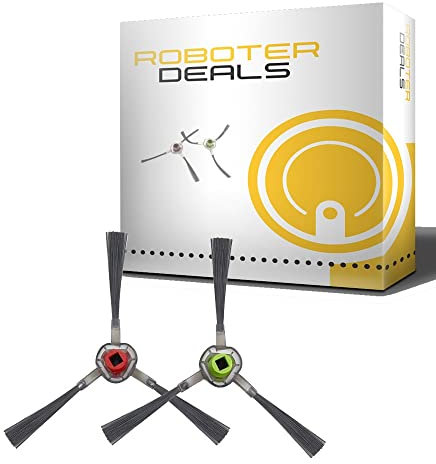 HRobotic Accessoires Lot de 2 brosses latérales pour aspirateur Yeedi 2 Hybrid et Yeedi vac max Noir