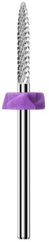 Xinshare Safety Under Nail Cleaner Nail Drill Bit Tungsten Carbide Sliver 3/32 Nail Gel Cuticle Remover Drill Bit for Nail Preparation Manicure Pedicure,Fine