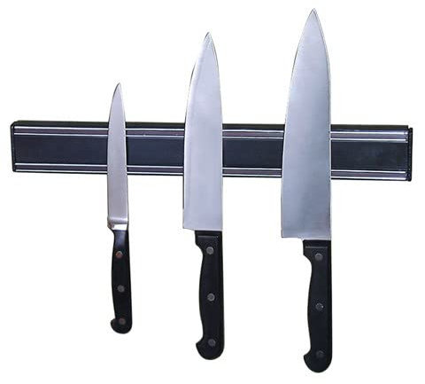 Chabrias Ltd Magnetic Knife Strips, 18 Inch Magnetic Knife Storage Strip, Knife Holder, Knife Bar Block Magnet, Kitchen Utensil Holder, Tool Holder, Multipurpose Magnetic Knife Rack