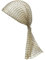 Bling Hohl Kopfschmuck Schleier Kappe Fischnetz Elastisches Stirnband mit Strass Hohl Mesh Kopfbedeckung Haarreifen Kristall Turban Kappe Glänzend Flapper Kopftuch Kopftuch Haarschmuck für Frauen