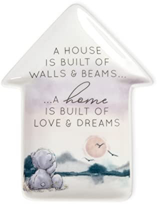 Me To You Bear House Shaped Trinket Dish,Pink, Lilac