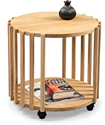 M2 Kollektion Beistelltisch Mats 1 in braun, H/D=50/70cm