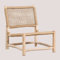 SKLUM Outdoor Sessel aus Teakholz Bientina Braun Natur