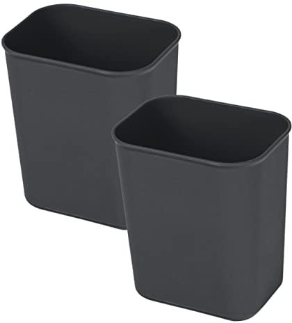 2piezas Cubo De Basura Rectangular De Plástico Para Hogar Y Oficina Para Cocina Dormitorio Y Hotel Capacidad Práctica Y Diseño Simple