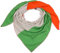 styleBREAKER Damen Musselin Dreieckstuch 3-farbig | Pastell Schal aus Baumwolle für Frühling & Sommer | Leichtes Dreieckstuch aus Musselin Stoff | Made in Italy, Farbe:Grün-Orange-Hellgrau