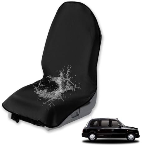 Ikosora 1PCS Schweiß Handtuch Auto Anti-Rutsch Sitzbezug, wasserdicht Schweiß Handtuch Vordersitz Abdeckung geeignet für Fitness, Strand, Yoga, Handtücher für Autositz, LKW, Van, SUV, etc(Schwarz