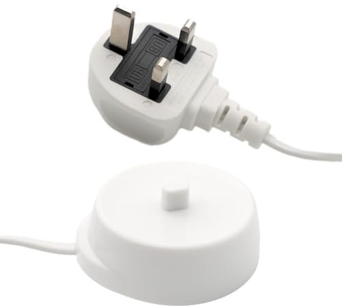 Replacement for Oral B Toothbrush Charger UK Compatible with Braun Model 3708 3710 3756 3764 3765 3766 3767 3771 3772 4729 4736 Oral-B Pro IO3 IO4 IO5 IO6 Vitality Genius X