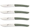 Berkel - Color Set 4 Coltelli Bistecca Lama Liscia 11 cm - Verde