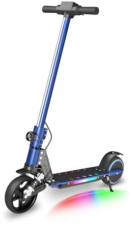 E-RIDES Trottinette Électrique 6-12 Ans, Pliable, Écran LED, Autonomie de 8 km - Cadeau pour Enfant