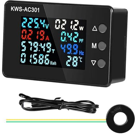 DEWIN Voltmetro Amperometro Digitale AC 220V Tester di Tensione Pannello AC 50-300V 100A Rilevatore di Tensione Misuratore di Corrente Amp Volt Gauge