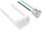 Empyreal Recambio de Pulsador Doble Descarga para Cisterna, Compatible con Geberit Impuls 250 WC Descargador, Botón de Inodoro & soporte ajustable, 1 Pieza