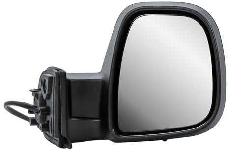 Außenspiegel Spiegel Rechts Beifahrerseite Elektrisch und Beheizbar Manuelle Einklappbar Mattschwarz Für Citroen Berlingo Peugeot Partner Opel Combo Toyota ProAce City 16-24 Fiat Doblo