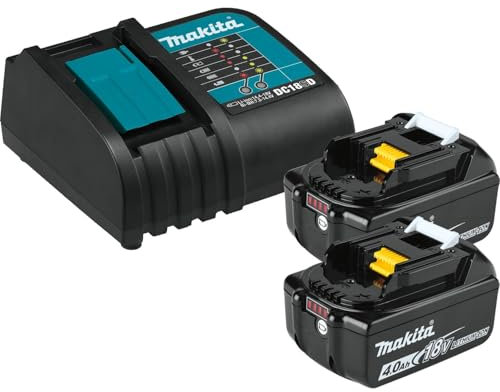 Makita BL1840BSC2 18V LXT® Lithium-Ion Battery and Charger Starter Pack (4.0Ah)