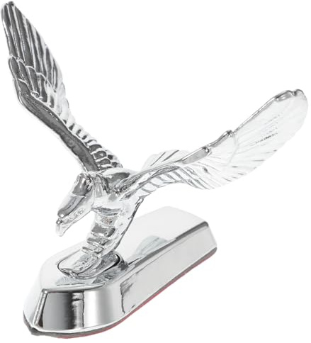 BELLIFFY Motorrad Emblem Adler Frontverkleidungs-Dekor Für Universelle Motorhaube Und E-Bike 3D Metalloptik Einfache Montage Wetterbeständig Fahrzeugdekoration