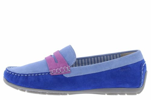 Sioux Damen Carmona Mokassin, Savoy/Aqua/Deeprose, 41 EU, Savoy Aqua Deeprose, 41 EU