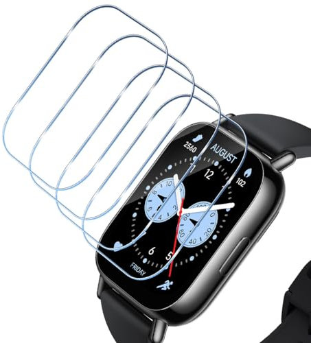 Mayfun Displayschutz für Xiaomi Redmi Watch 5 Lite für Panzerglas, [4 Stück] Panzer Schutz Glas, Premium Qualität HD Schutzfolie, 9H Härte Schutzglas, Blasenfrei Anti-Kratzen, Hochauflösende Folie