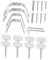 Ciieeo Kit De Piezas para Jamonero (2 Juegos) Soporte De Jamón De Metal para Hotel O para Montar