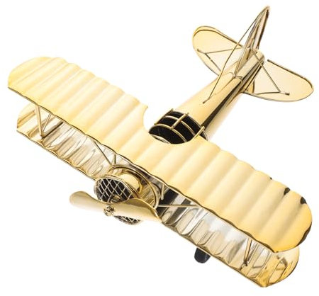 TOPBATHY Retro Flugzeugmodell Aus Metall Vintage Flugzeugornament Schlichtes Für Esstisch Auto Büro Schlafzimmer Geschenkidee Für Flugzeugliebhaber