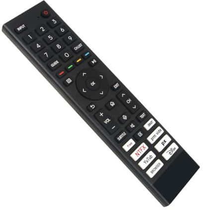 ERF3ZE80 Voice Telecomando Sostituito -VINABTY-fit per Hisense KIWI MEDION Technisat kiwi salling Technisat medion tesla smart JVC DYON TV telecomando ERF3ZA80 ERF3ZD80 ERF3ZB80 ERF3ZC80 ERF3ZE80