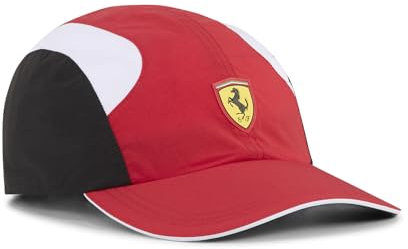 PUMA Erwachsene Ferrari Race RCT 4-Panel-Cap OneSize Rosso Corsa Black Red