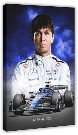 fsgfod Alex Albon Poster auf Leinwand, Schlafzimmer, Dekoration, Landschaft, Büro, Raumdekoration, Geschenk, 20 x 30 cm