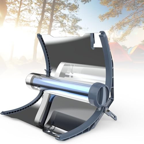 Batterie de cuisine de camping avec réchaud pliable et four solaire – Équipement de cuisine portable pour la randonnée et la survie – Idéal pour 1 à 2 repas