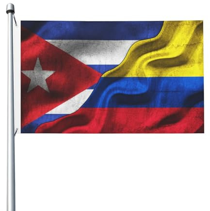 Bandiera cubana di Cuba, bandiera colombiana della Colombia, 3x5 piedi, per esterni