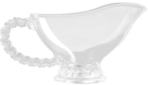 CALLARON Saucière en Verre Anse pour Vinaigrette et Lait 120 Ml Accessoire la Cuisine pour Maison et Restaurant